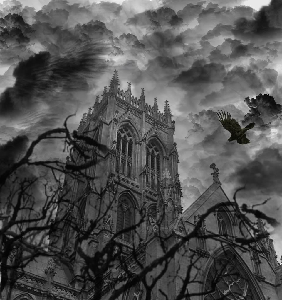 GothicChurchCrow.jpg GOthic Church image by Jordanmgleason