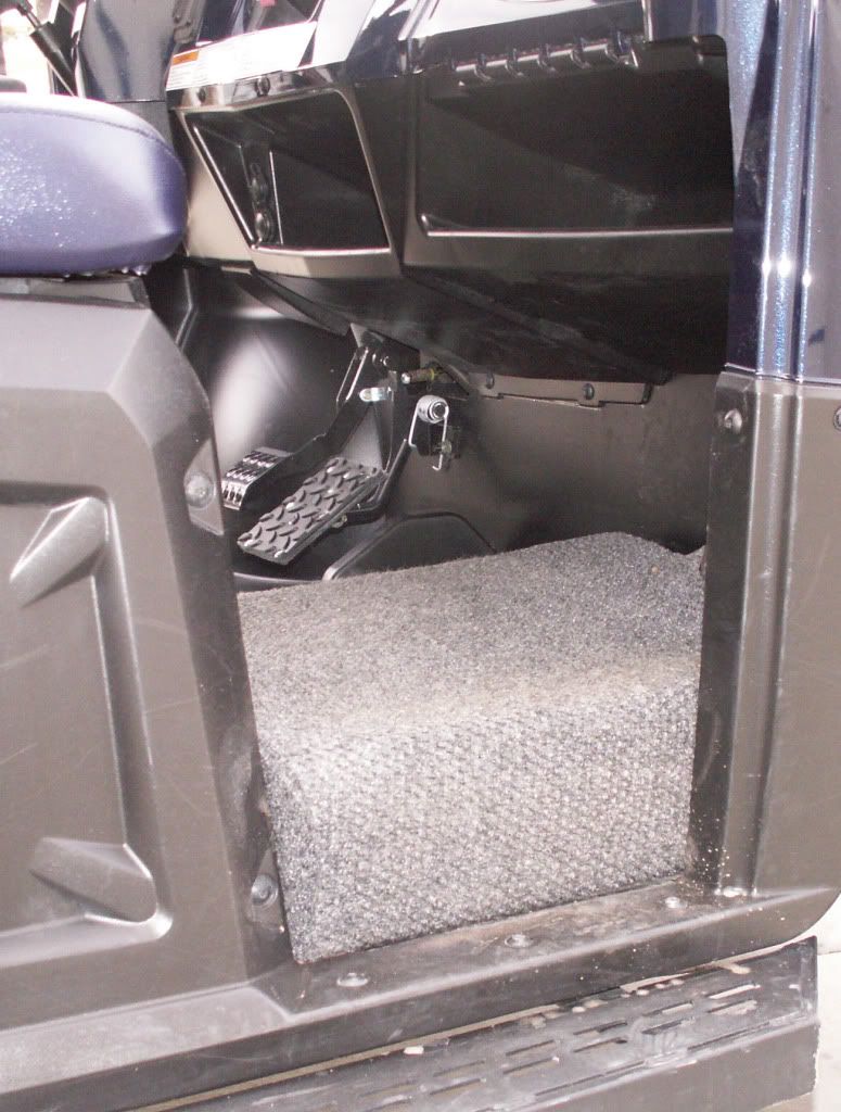 Floor mods antislip, 4" riser, gas pedal extension PRC Polaris