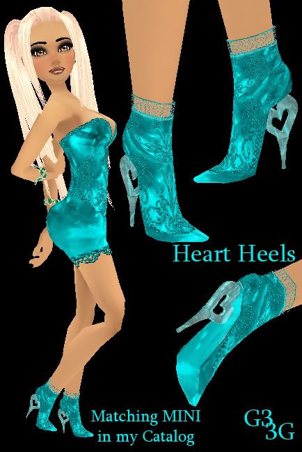 Boots ANKLE Beaded Teal