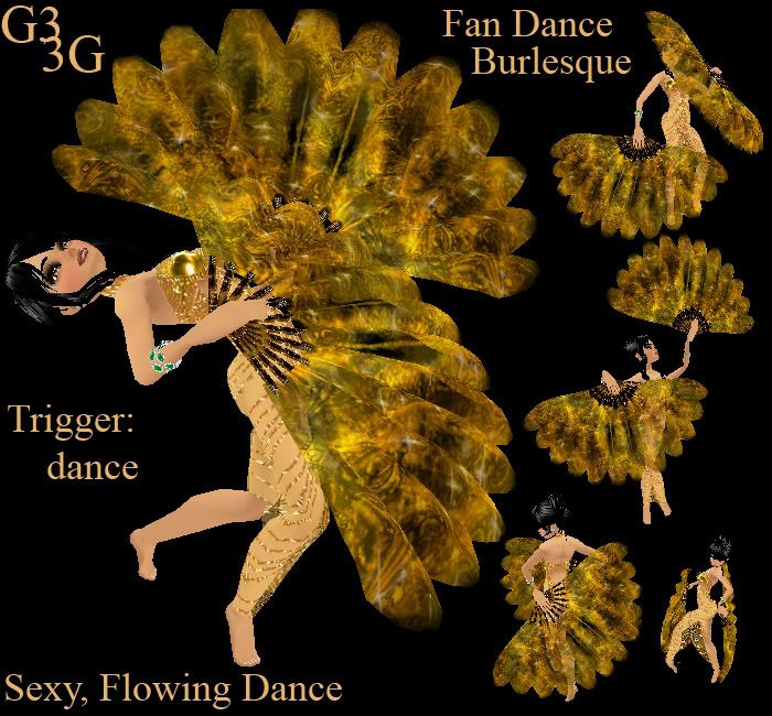 Fan Dance Golden