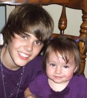 justin&amp; his little sister Pictures, Images and Photos