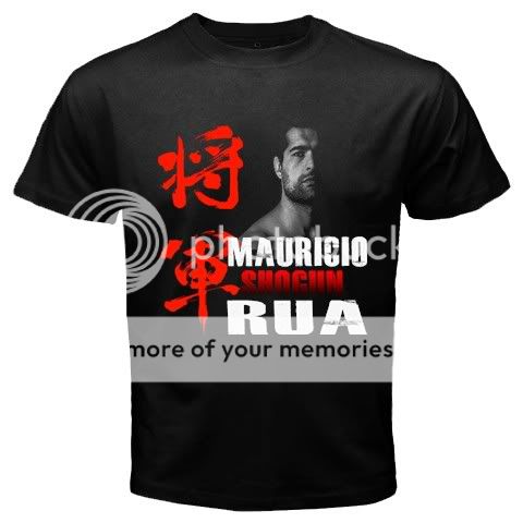 New Mauricio Shogun Rua UFC Fighter Black T Shirt s 3XL